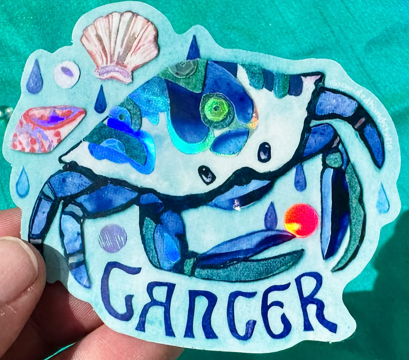 Guided Hand Studios - Cancer Zodiac Stickers