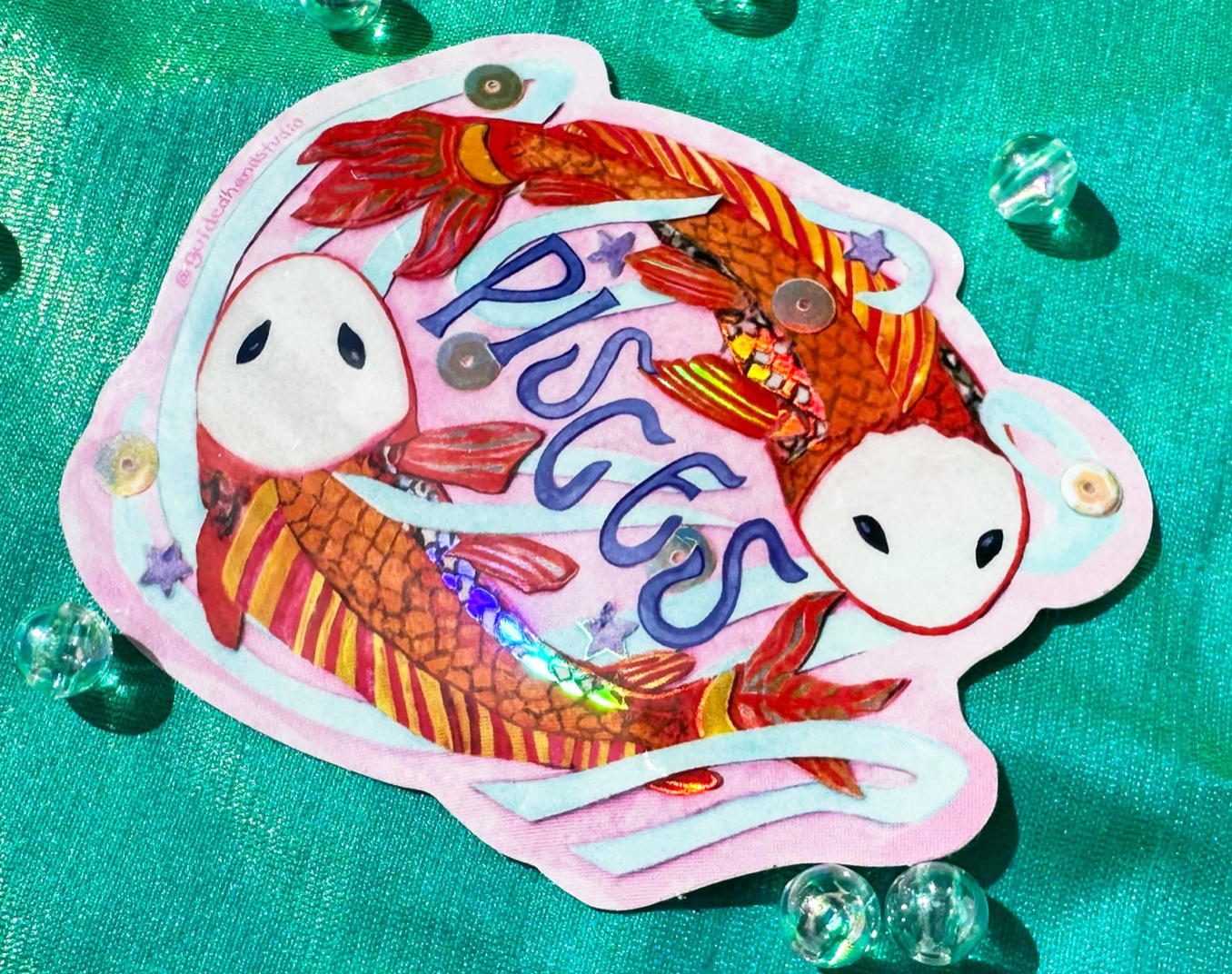 Guided Hand Studios - Pisces Zodiac Stickers