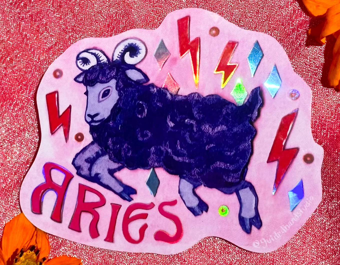 Guided Hand Studios - Aries Zodiac Stickers