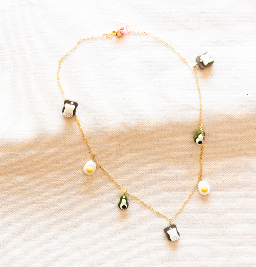 khromo+philia - Avocado Toast Necklace