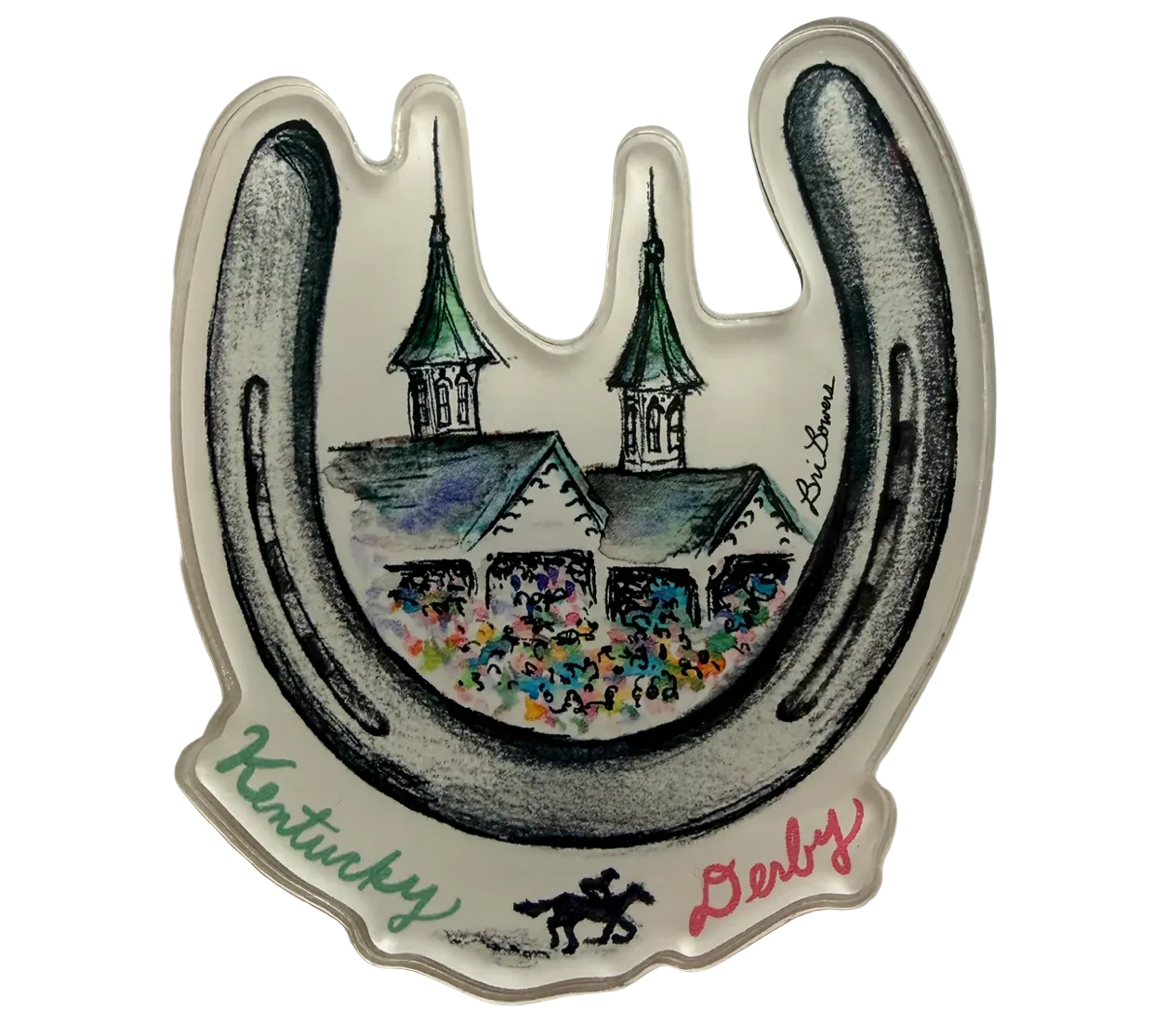 Bri Bowers - Kentucky Derby Acrylic Magnet