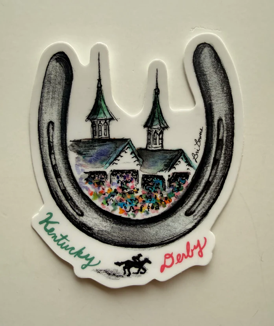 Bri Bowers - Kentucky Derby/Horseshoe Sticker