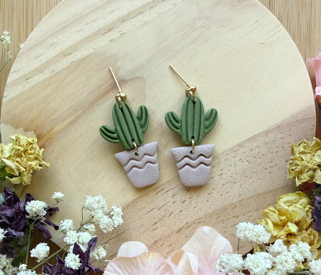 Hunnyhayart - Cactus 1 Earrings