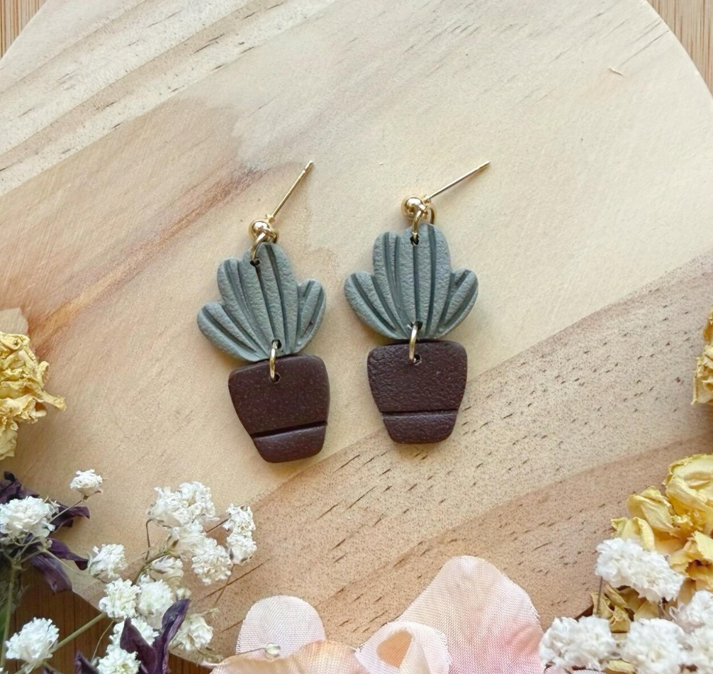Hunnyhayart - Cactus 6 Earrings