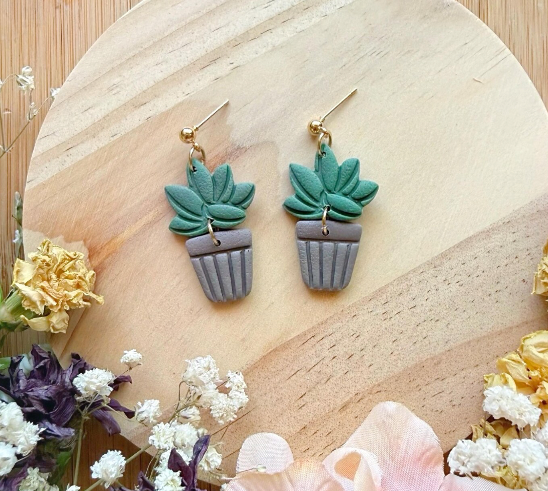 Hunnyhayart - Cactus 5 Earrings