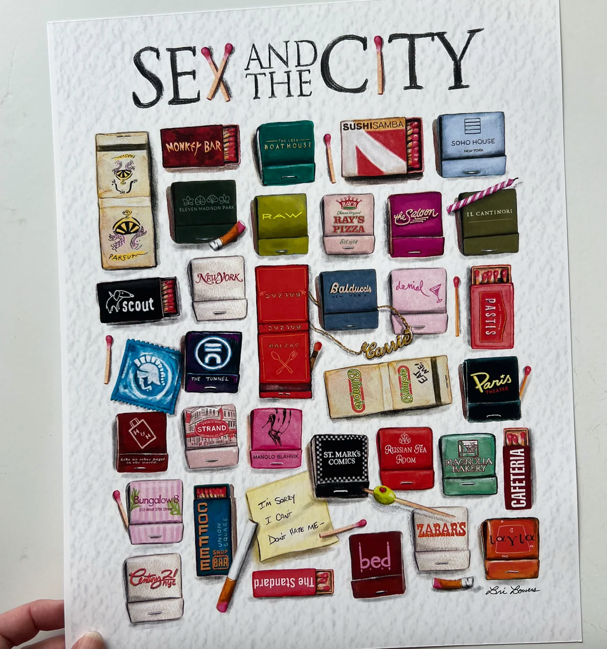 Bri Bowers - Louisville Sex and the City Matches 18x24 Poster