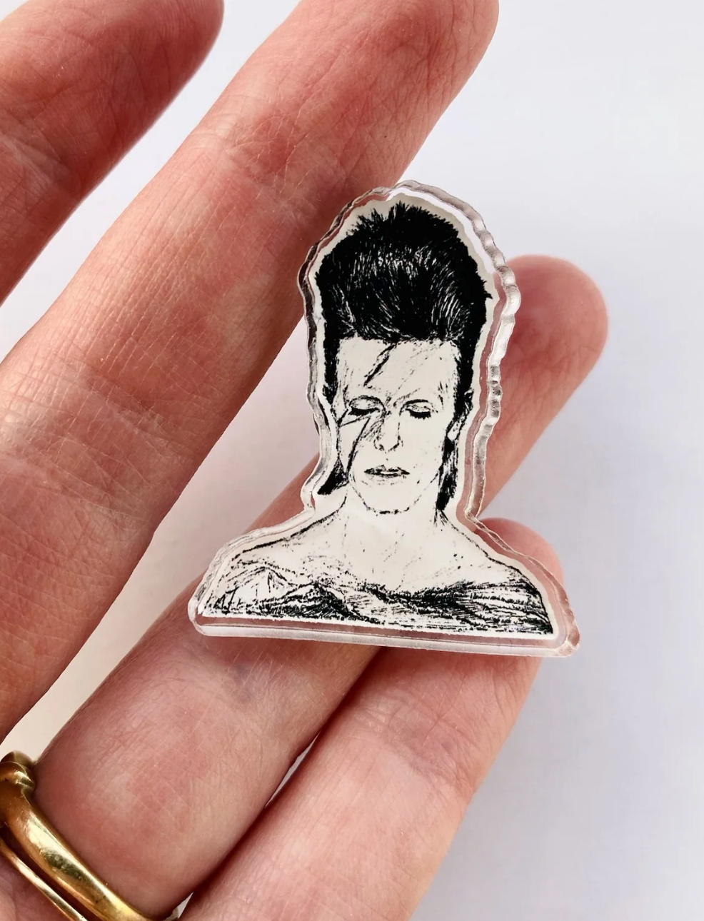 Maya Joy - David Bowie Acrylic Pin