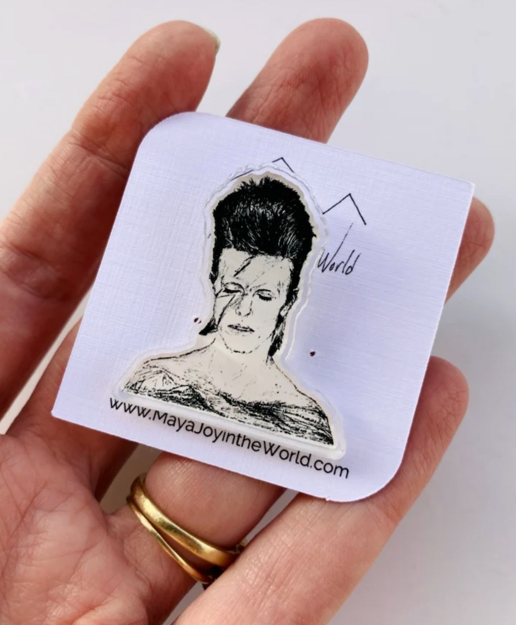 Maya Joy - David Bowie Acrylic Pin