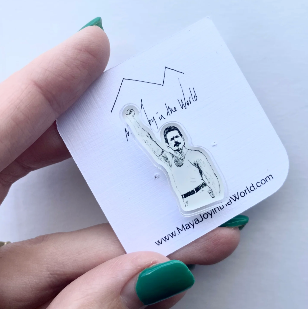 Maya Joy - Freddie Mercury Acrylic Pin
