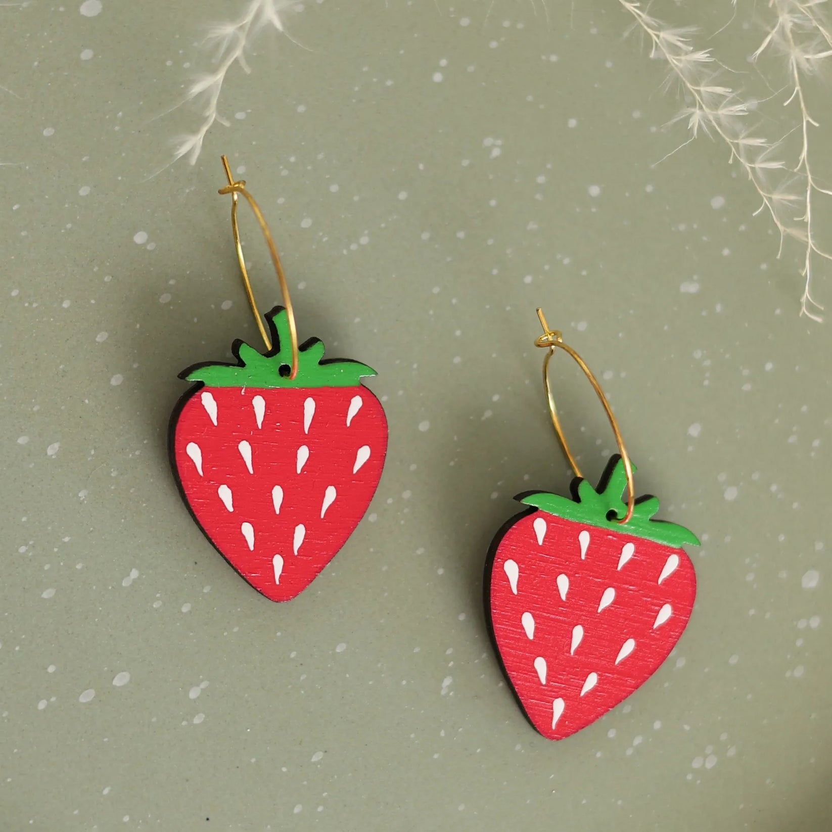 Le Chic Miami -  Strawberry Dangle Earrings