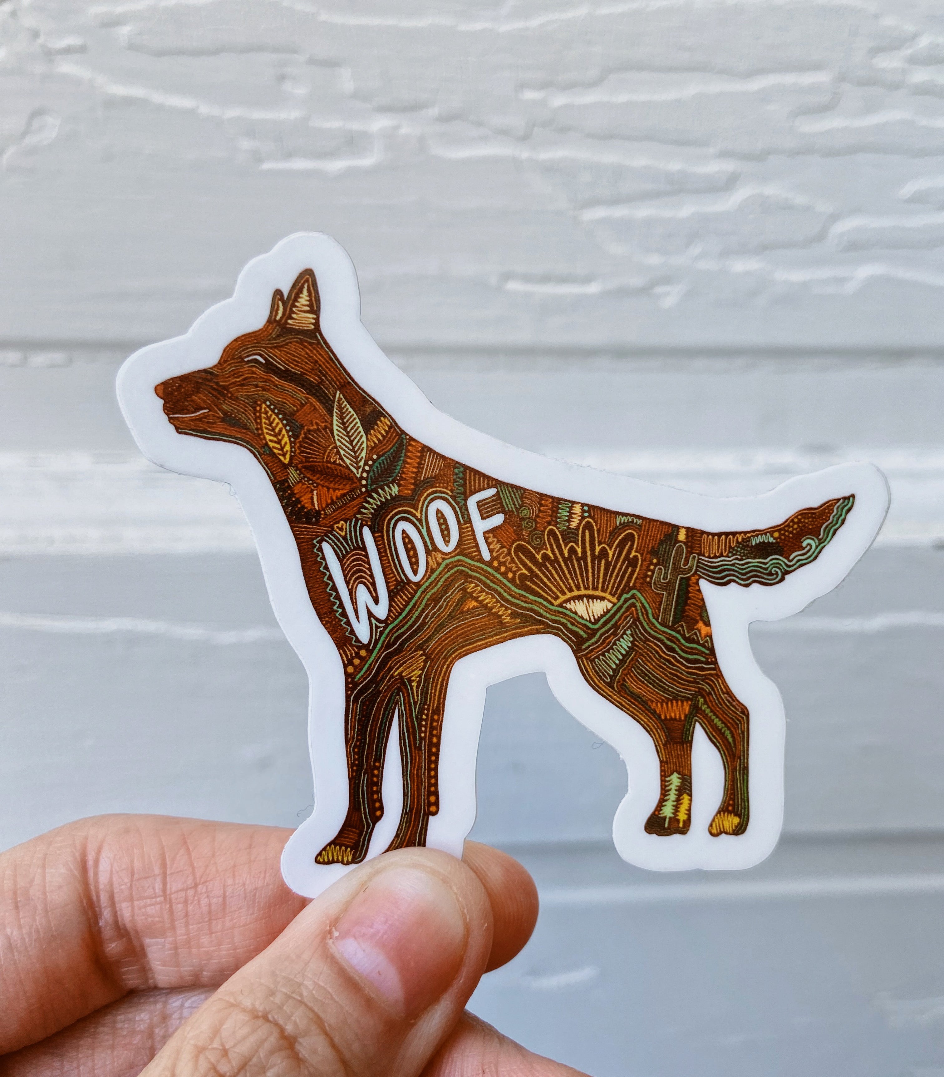 Jessica Holly Creative - Woof Sticker