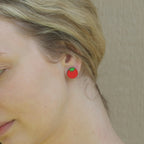 Le Chic Miami - Tomato Stud Earrings