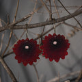 Le Chic Miami - Black Dahlia Hoop Earrings