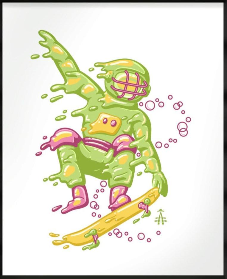 Christina Gutowski- Skateboarder Print