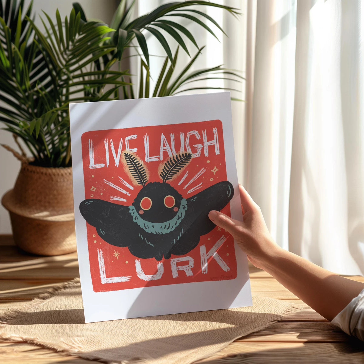 Comfhaus - Mothman Live/Laugh/Lurk Print