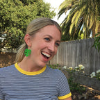 Le Chic Miami - Monstera Hoops Green