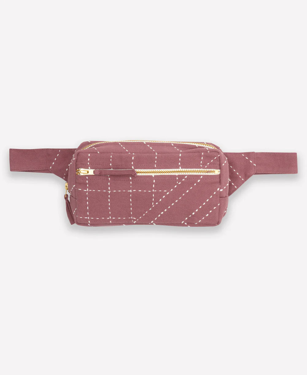 Anchal Project - Kantha Crossbody Adjustable Belt Bag