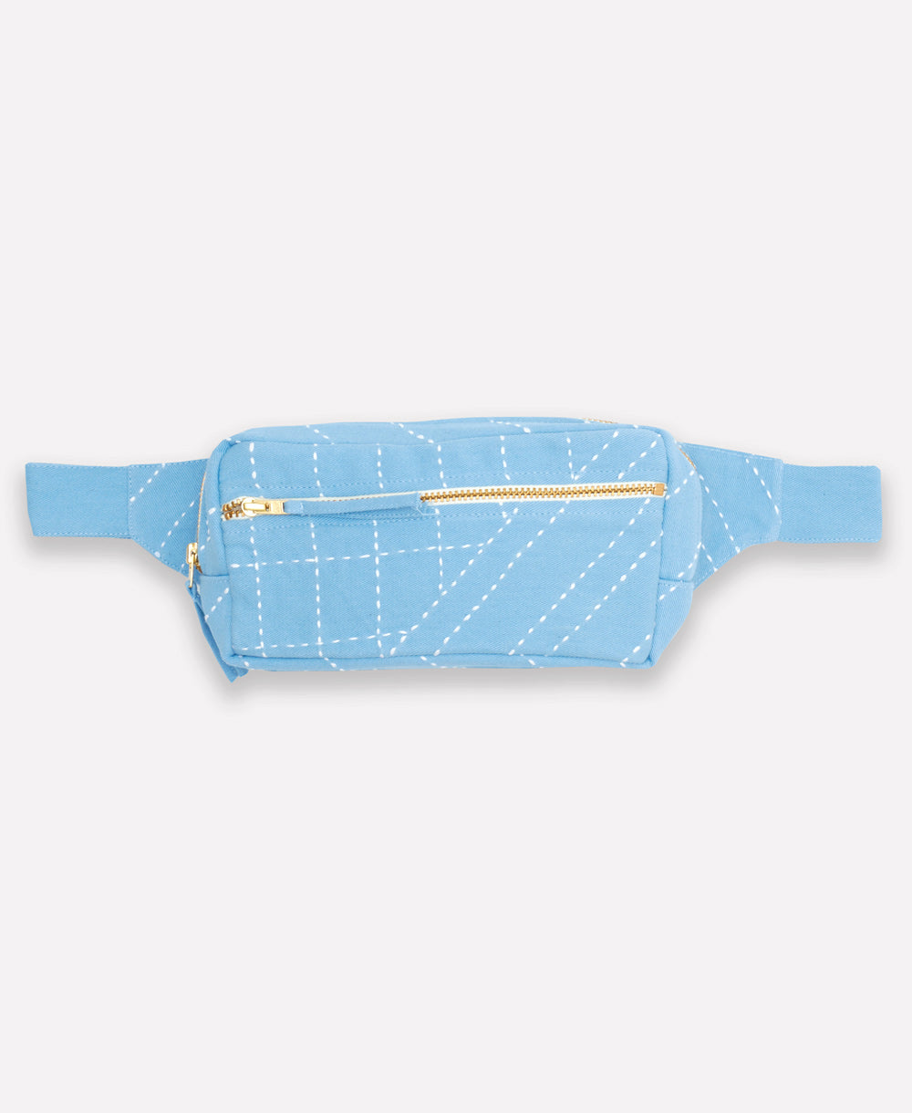 Anchal Project - Kantha Crossbody Adjustable Belt Bag