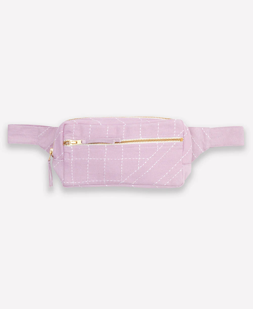 Anchal Project - Kantha Crossbody Adjustable Belt Bag