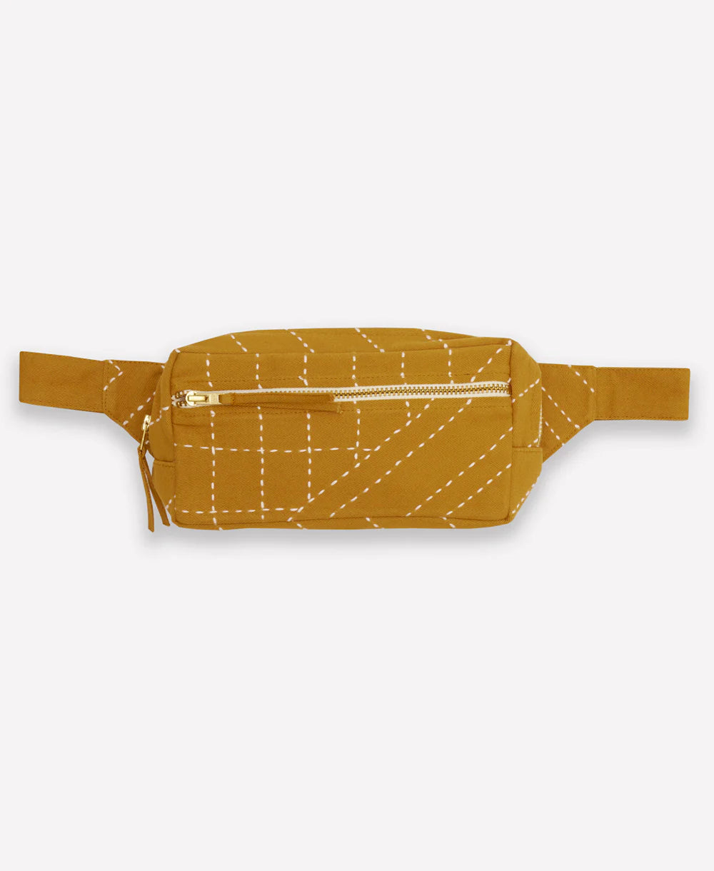 Anchal Project - Kantha Crossbody Adjustable Belt Bag