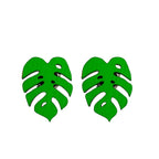 Le Chic Miami - Monstera Stud Earrings