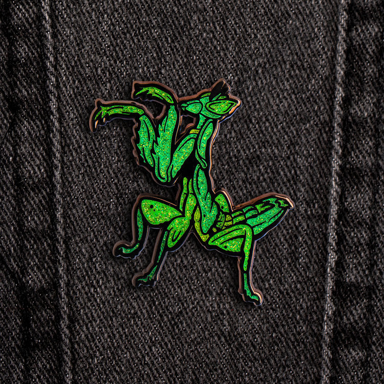 AngryBlue - Orchid Mantis Pin