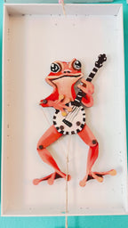 Lakin Fain - Orange Banjo Frog Puppet