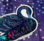 Guided Hand Studio - Holographic Black Swan Stickers