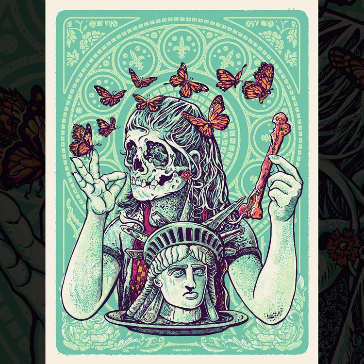 AngryBlue - Spit out the Bone Print