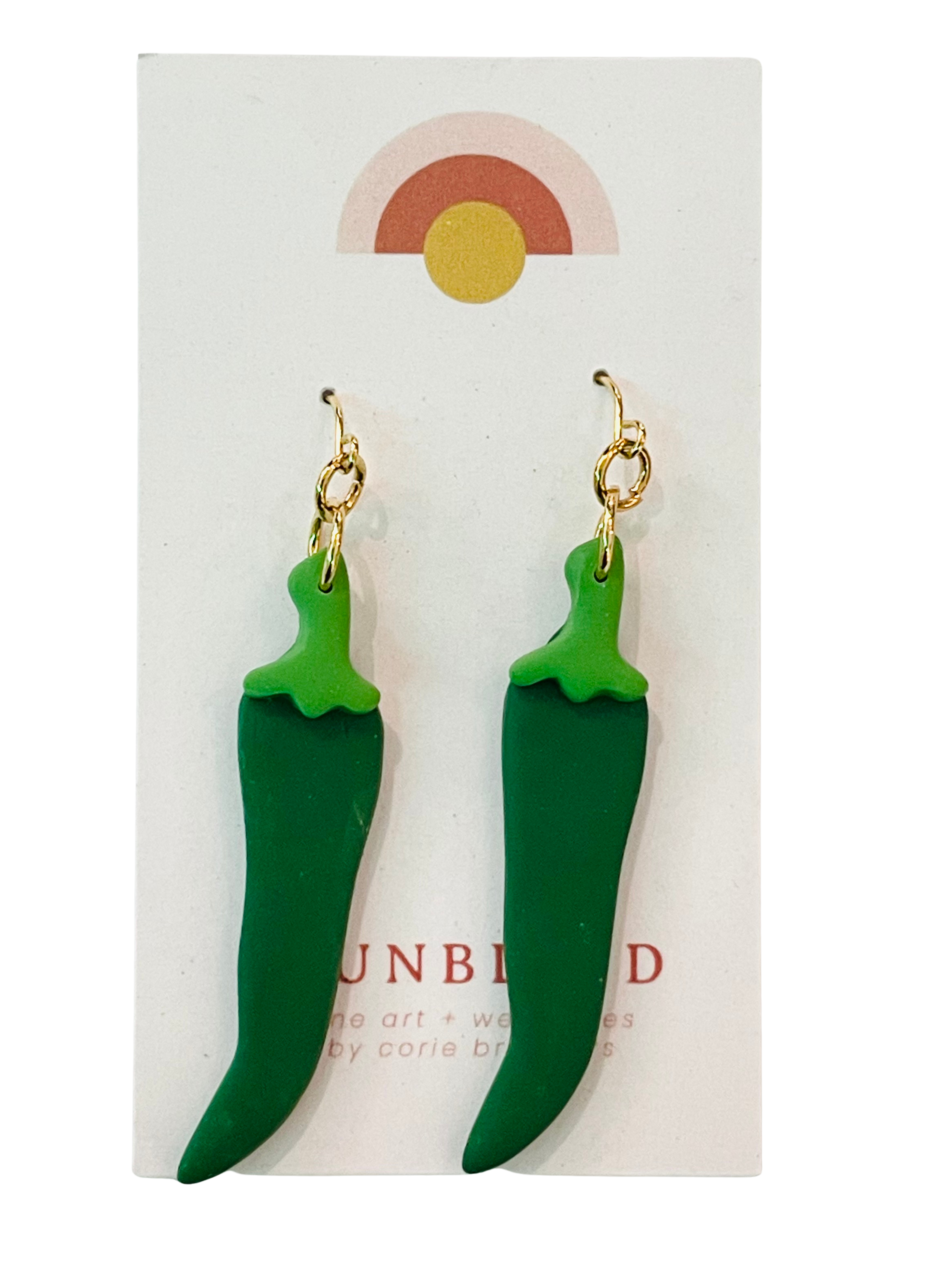Sunblind - Jalapeño Earrings