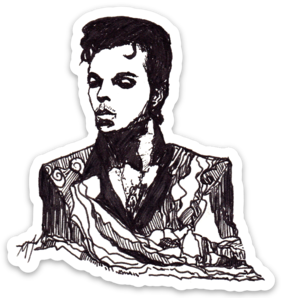 Maya Joy - Mountain Portrait Prince Sticker