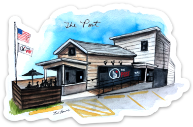 Bri Bowers - Post Watercolor Sticker