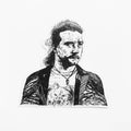 Maya Joy - Mountain Portrait Tyler Childers Sticker