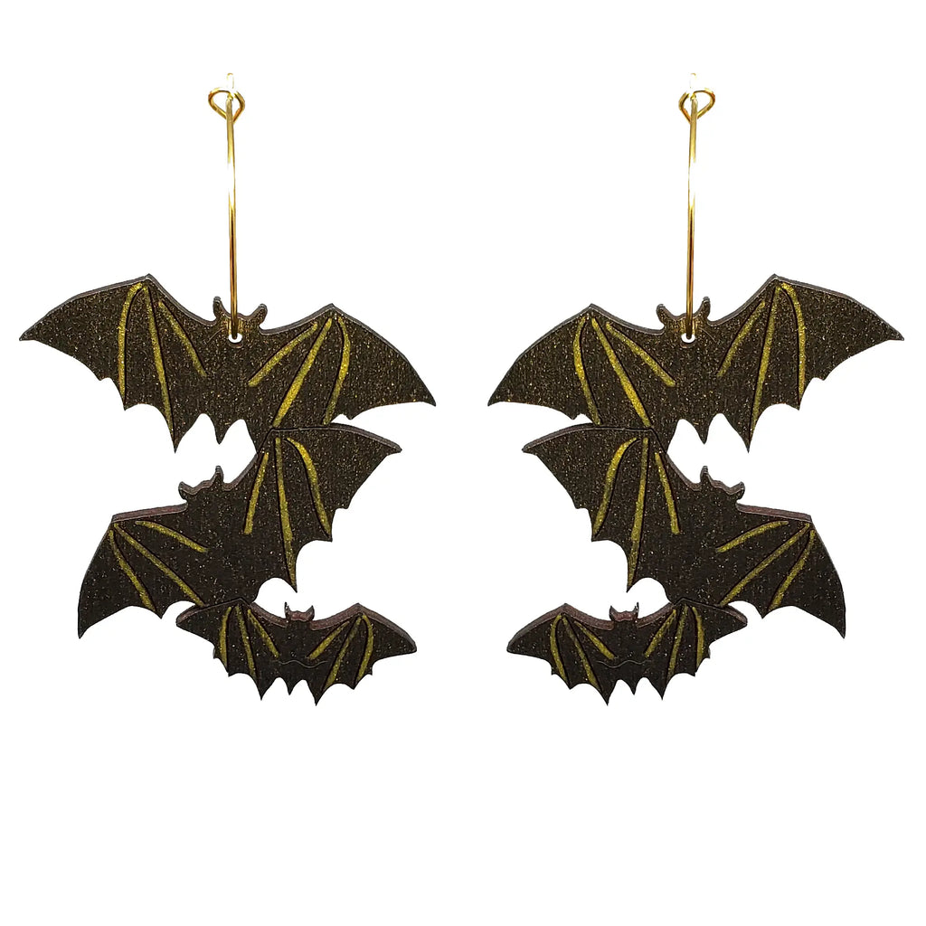 Le Chic Miami -  Bats Earrings