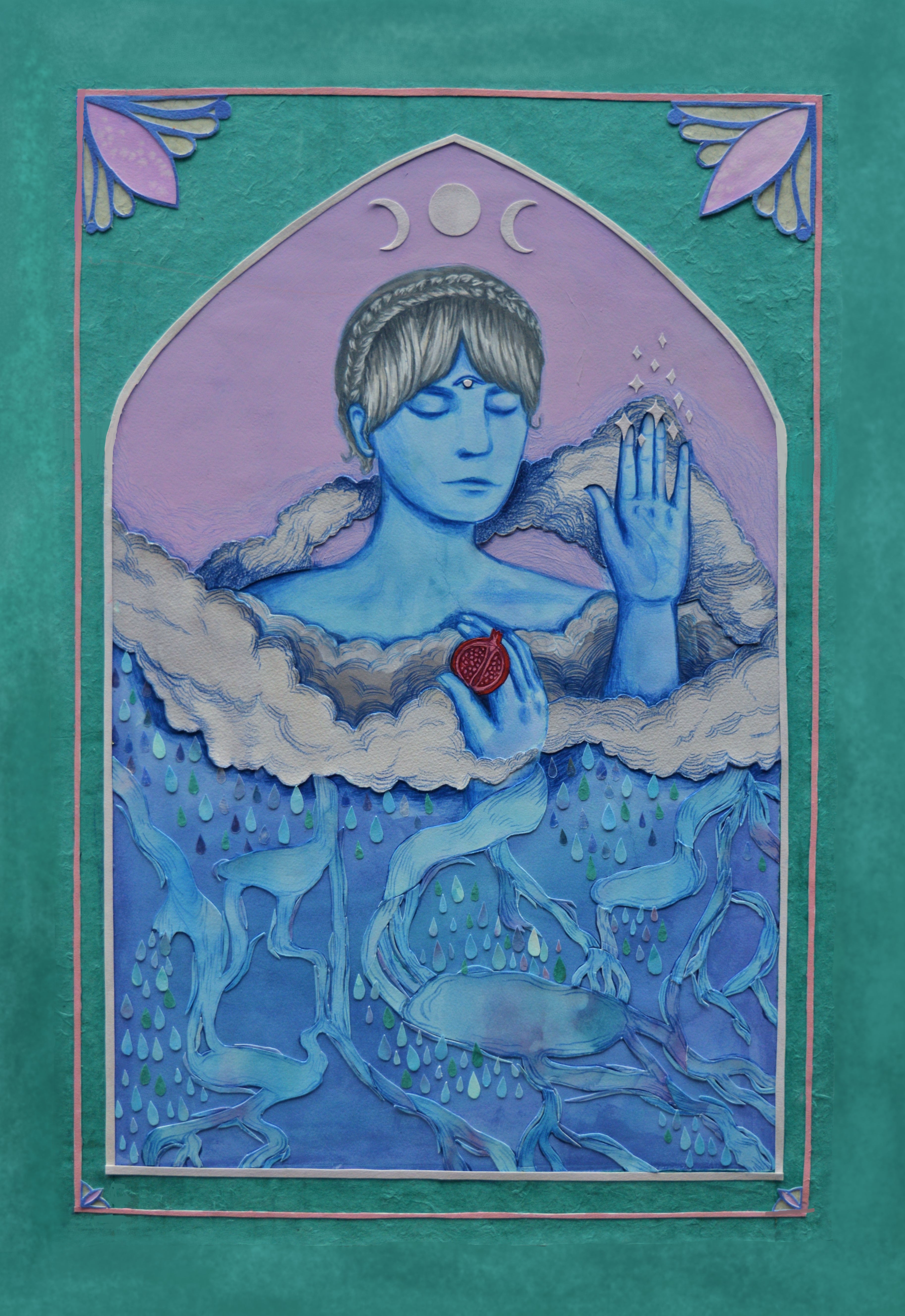 Guided Hand Studio- The High Priestess Mini Print