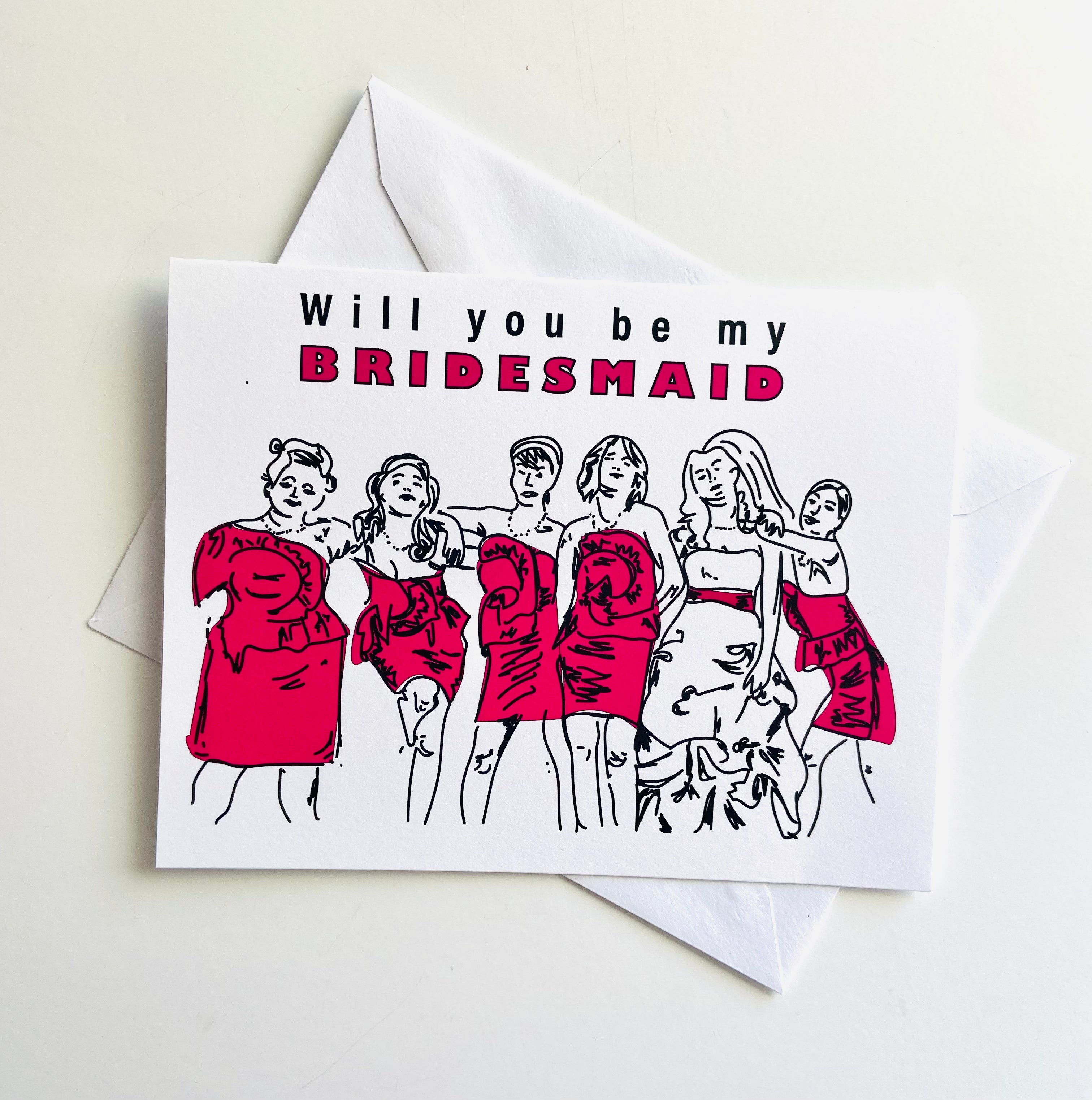 Madsee Cards - Will You Be My Bridesmaid