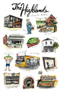 Bri Bowers - Highlands Neighborhood Print 11x17