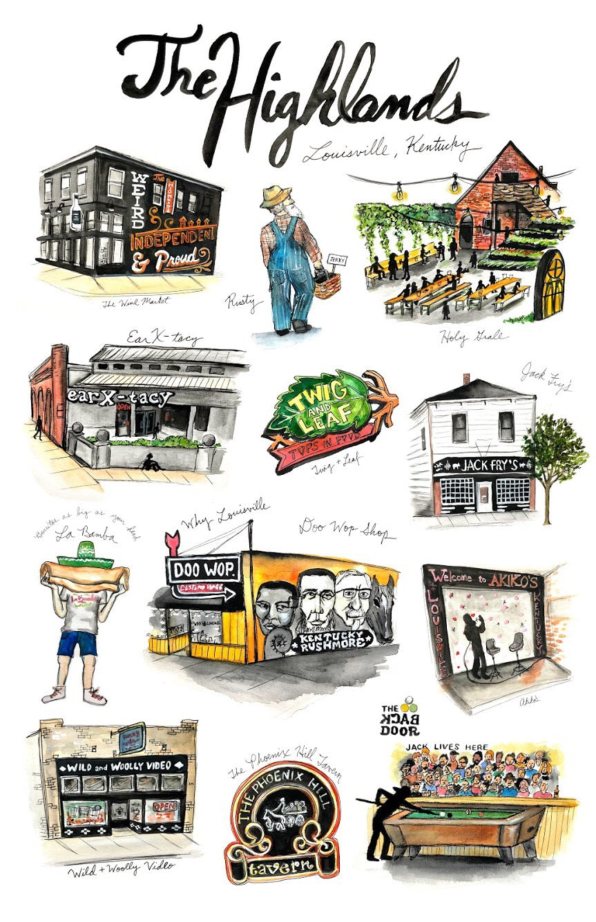 Bri Bowers - Highlands Neighborhood Print 11x17