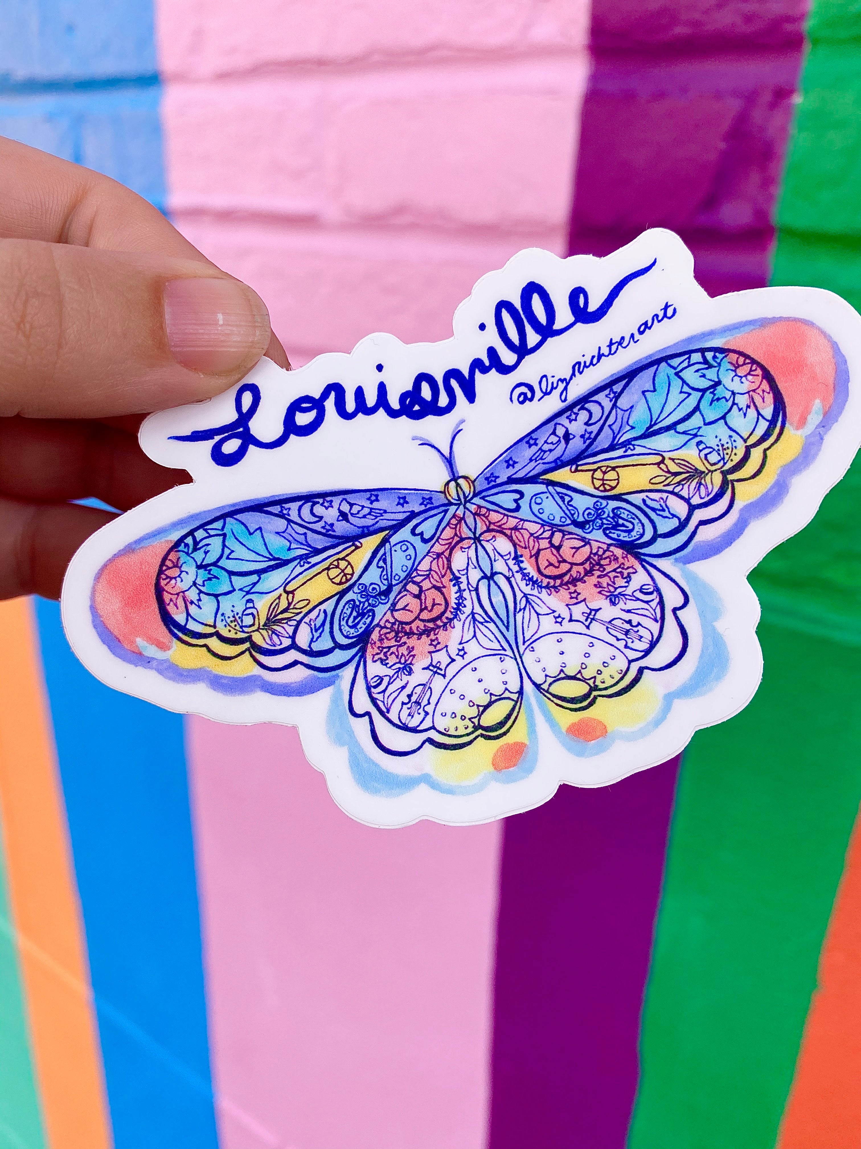 Liz Richter - Louisville Butterfly Sticker