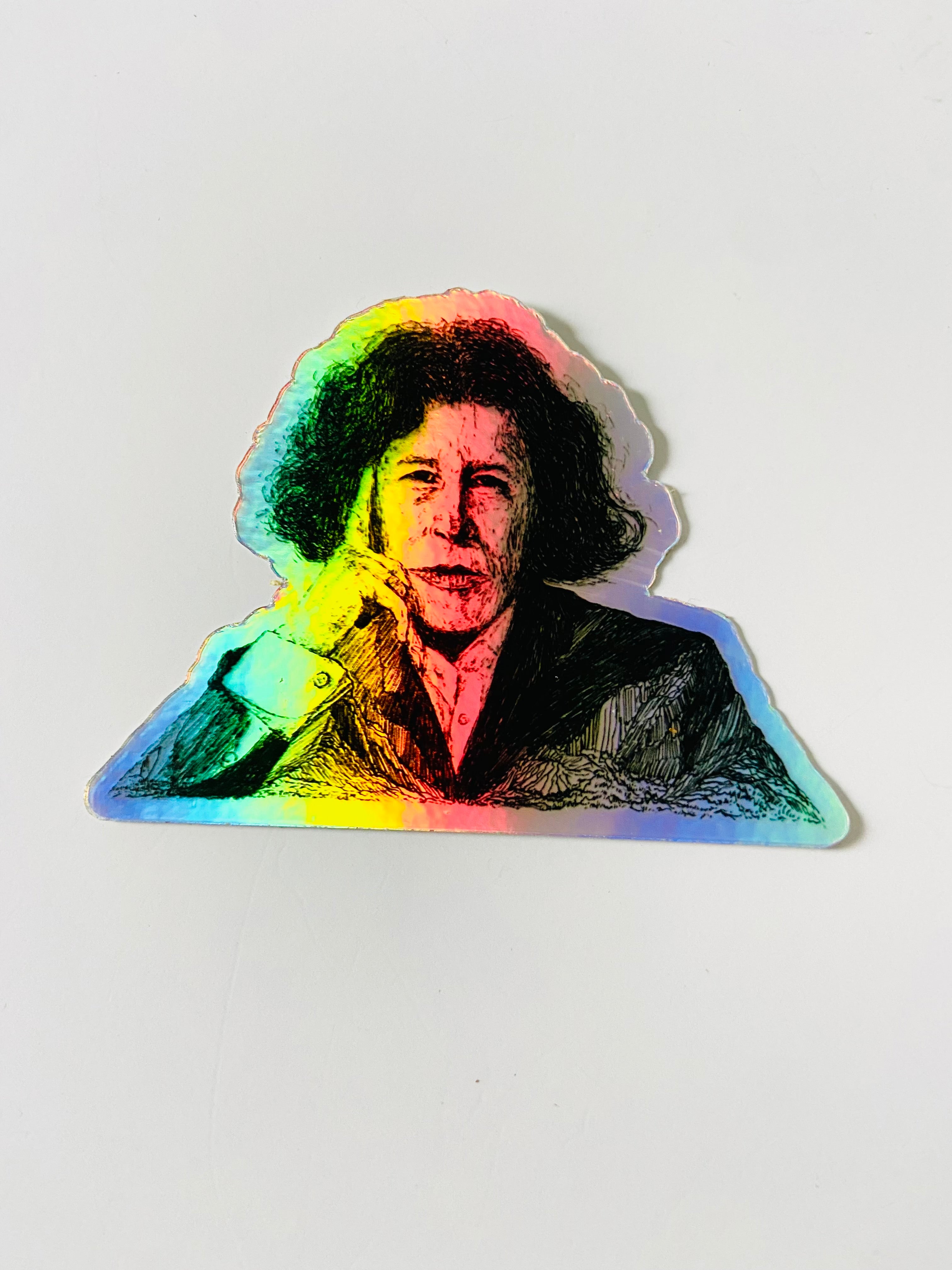 Maya Joy - Holographic Fran Lebowitz Sticker