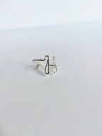 Gretchen Leachman - Initial Wire Wrapped Rings