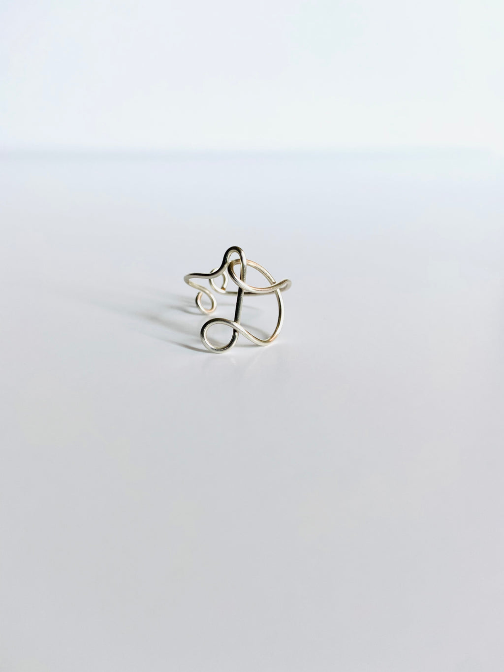 Gretchen Leachman - Initial Wire Wrapped Rings