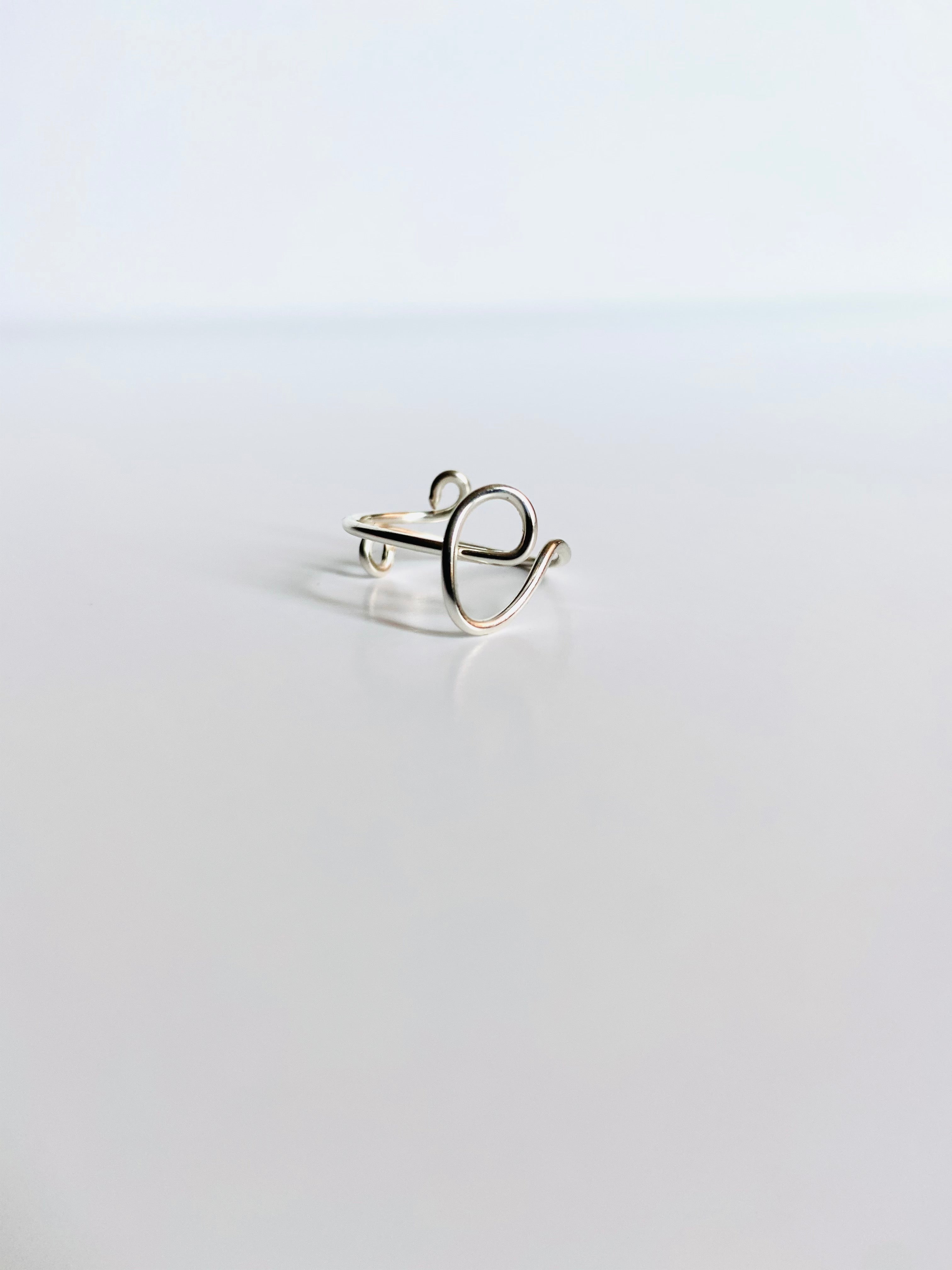 Gretchen Leachman - Initial Wire Wrapped Rings