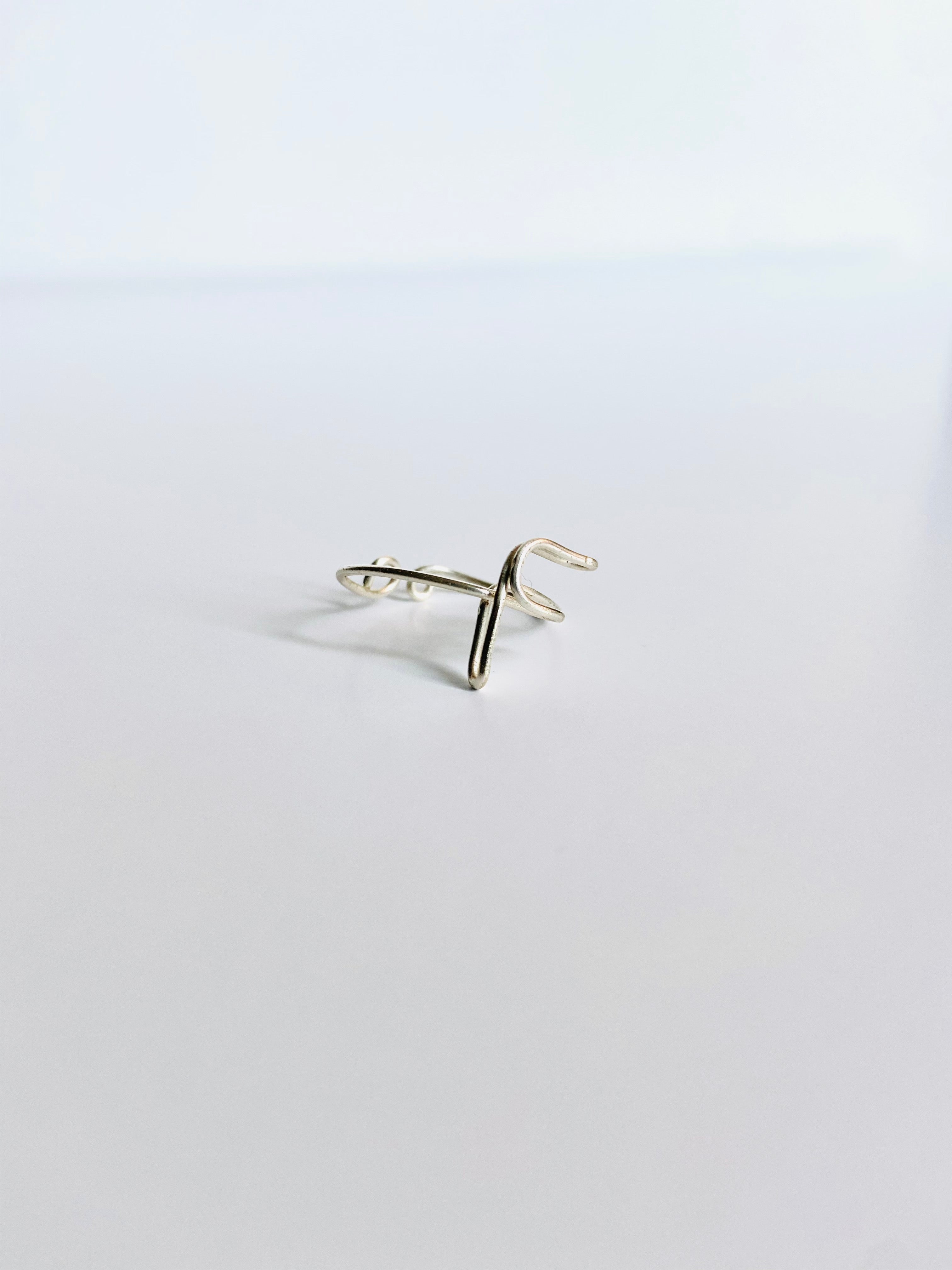 Gretchen Leachman - Initial Wire Wrapped Rings