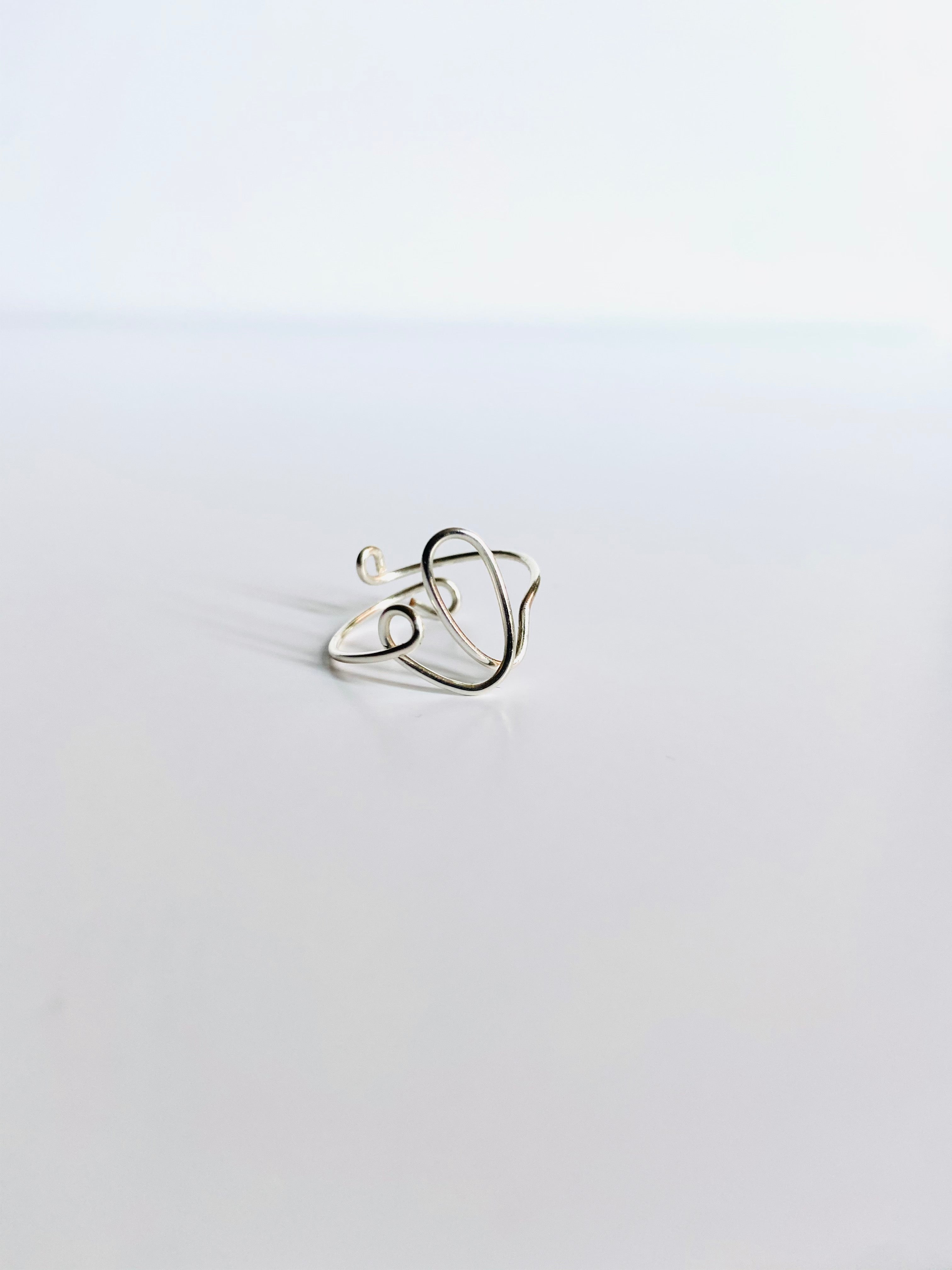 Gretchen Leachman - Initial Wire Wrapped Rings