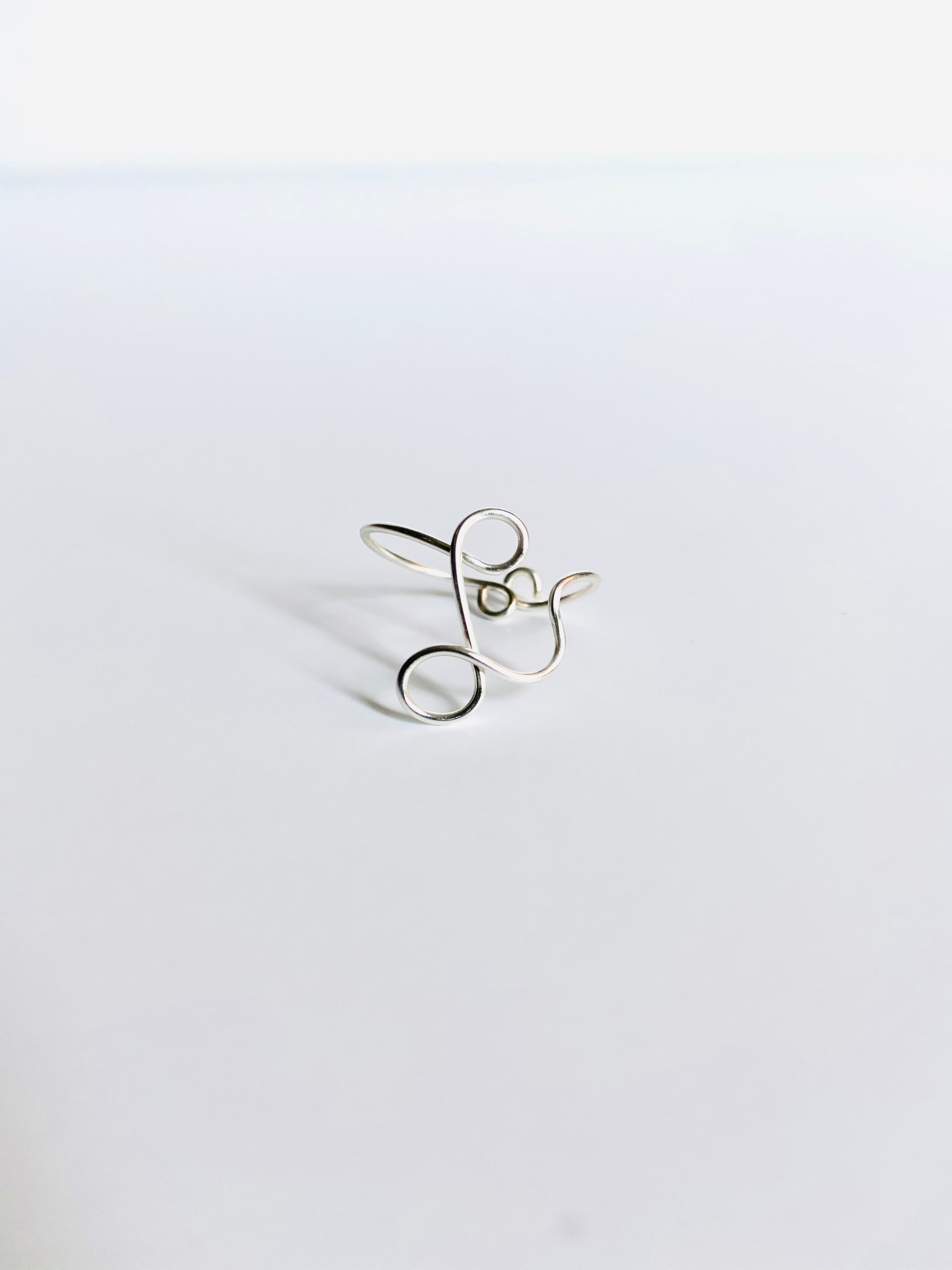 Gretchen Leachman - Initial Wire Wrapped Rings