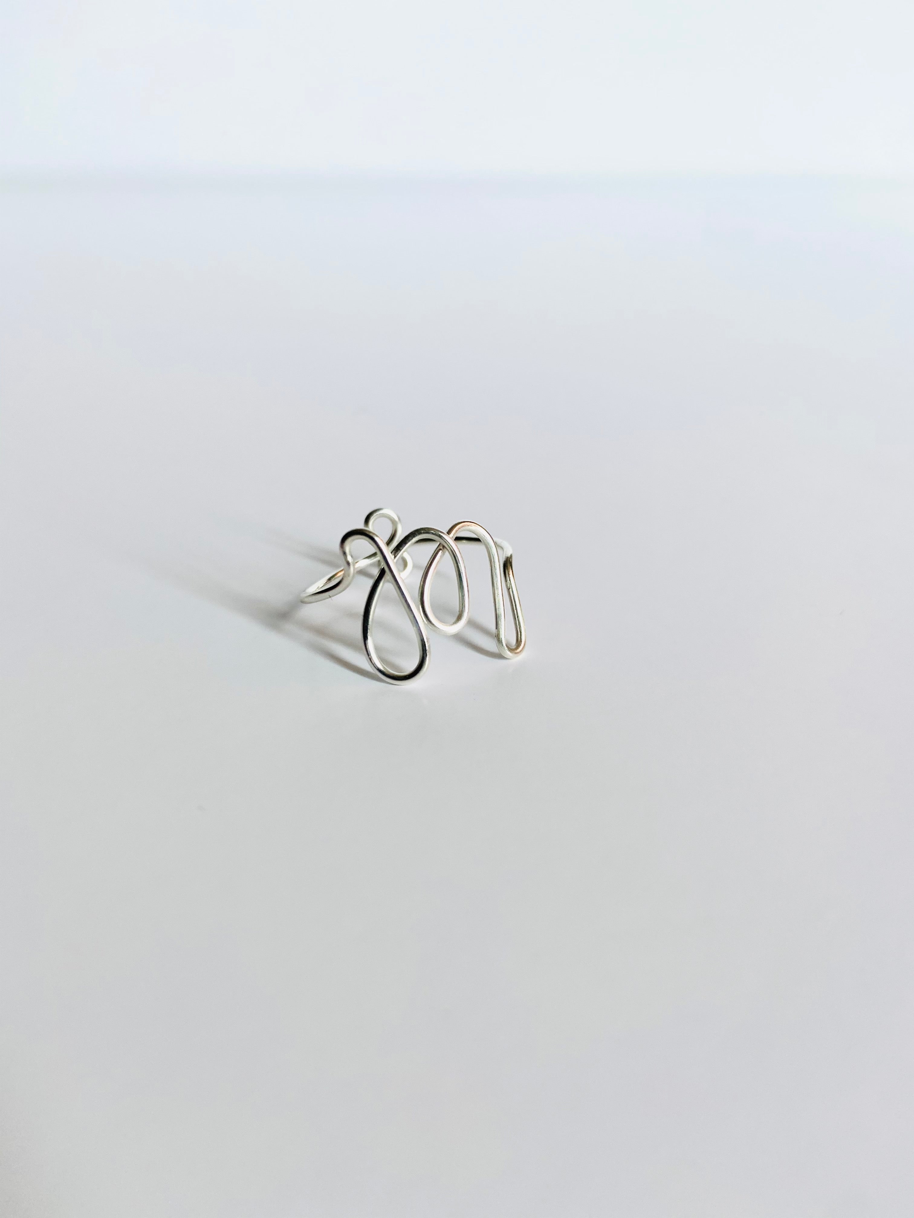 Gretchen Leachman - Initial Wire Wrapped Rings