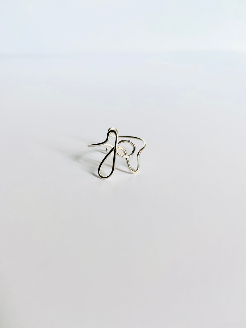 Gretchen Leachman - Initial Wire Wrapped Rings