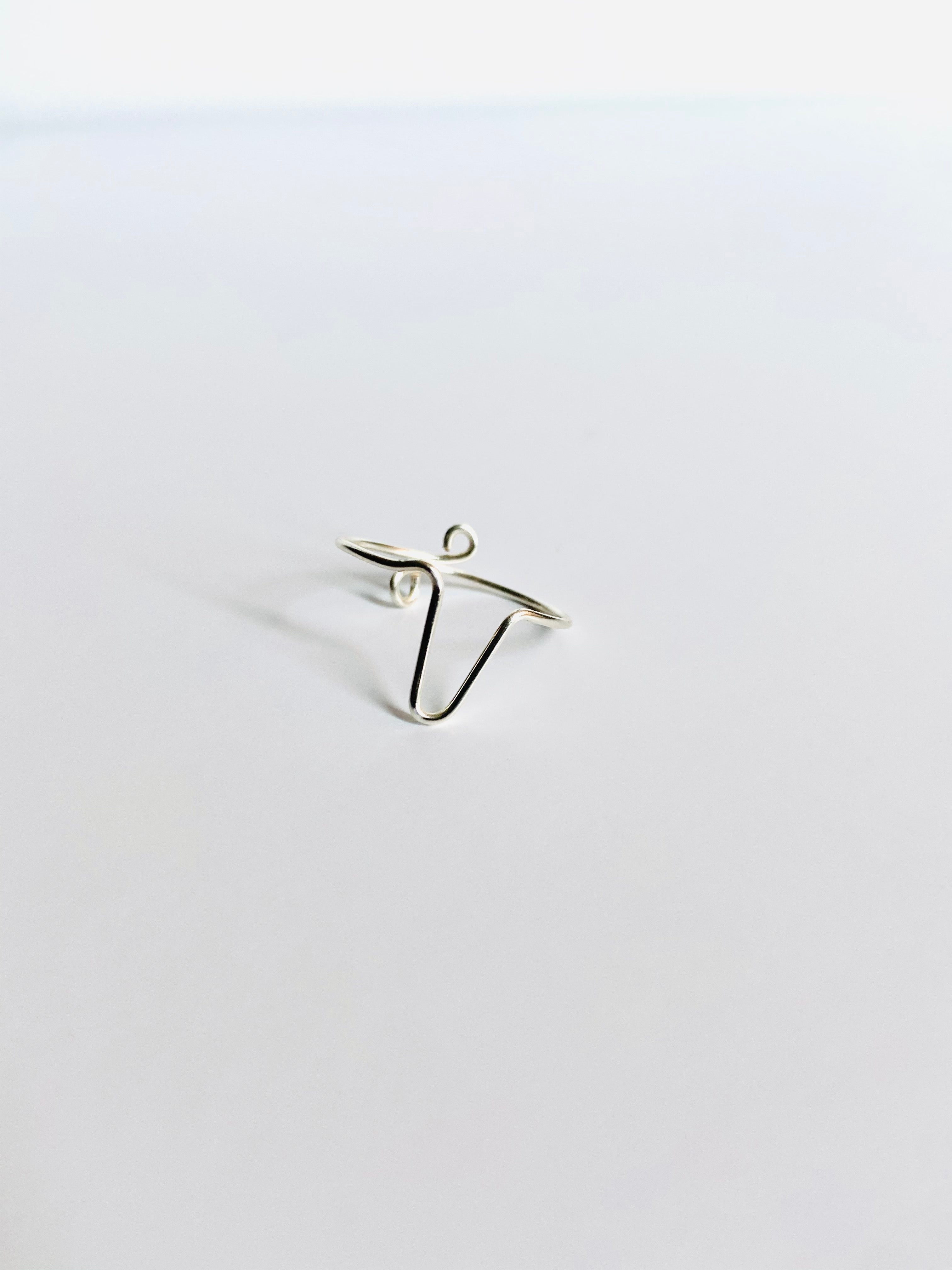 Gretchen Leachman - Initial Wire Wrapped Rings