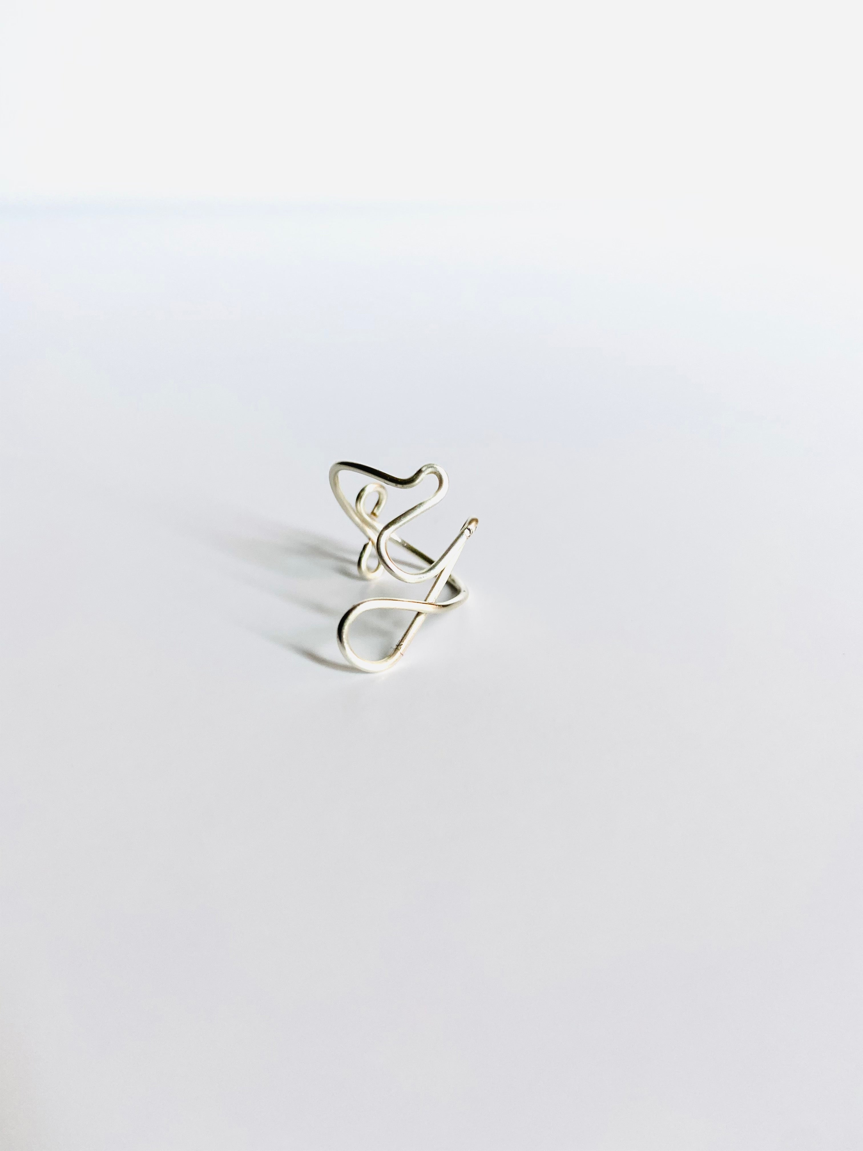Gretchen Leachman - Initial Wire Wrapped Rings